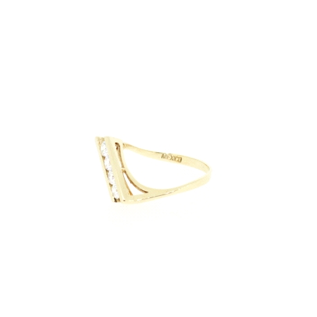 ANILLO EN ORO DE 14KT CON CIRCONITAS