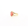 ANILLO EN ORO CON CORAL