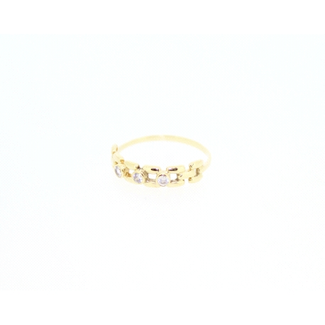 ANILLO EN ORO CON CIRCONITAS