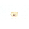 ANILLO EN ORO CON RUBIES Y CIRCONITAS