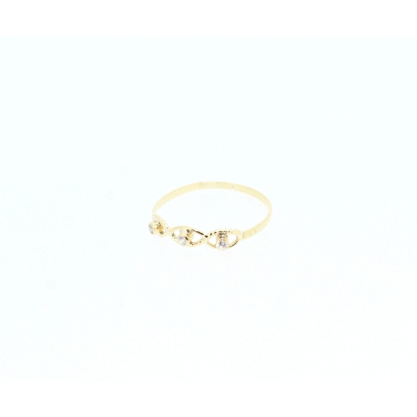 ANILLO EN ORO DE 18 KT CON CIRCONITAS