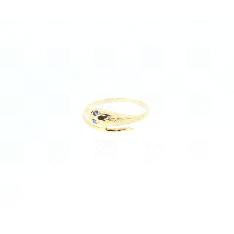 ANILLO EN ORO DE 18 KT CON ZAFIROS