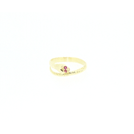 ANILLO EN ORO DE 18 KT CON RUBIES