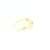 ANILLO EN ORO CON GEMA ROSA Y CIRCONITAS