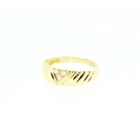 ANILLO EN ORO DE 18KT CON CIRCONITAS