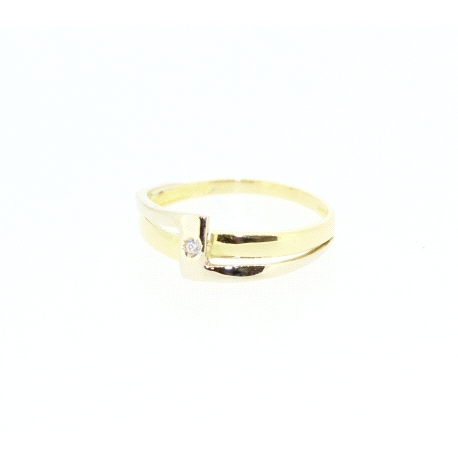 ANILLO EN ORO DE 18KT CON CIRCONITA