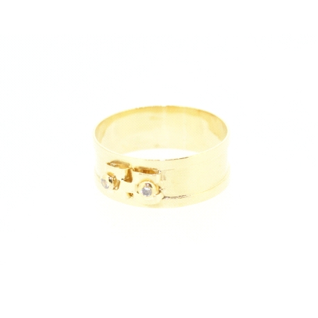 ANILLO EN ORO DE 18KT CON CIRCONITAS