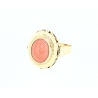 ANILLO EN ORO DE 18KT CON CORAL