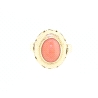 ANILLO EN ORO DE 18KT CON CORAL