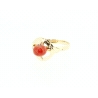 ANILLO EN ORO DE 18KT CON CORAL