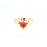 ANILLO EN ORO DE 18KT CON CORAL