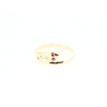 ANILLO SERPIENTE CON RUBIES Y CIRCONITAS