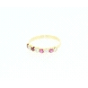 ANILLO EN ORO CON RUBIES Y CIRCONITAS