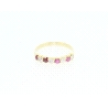 ANILLO EN ORO CON RUBIES Y CIRCONITAS