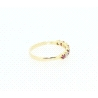 ANILLO EN ORO CON RUBIES Y CIRCONITAS