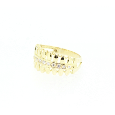 ANILLO EN ORO DE 18KT CON CIRCONITAS