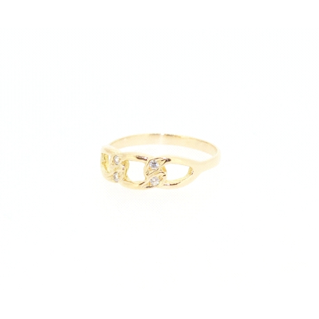 ANILLO EN ORO DE 18KT CON CIRCONITAS