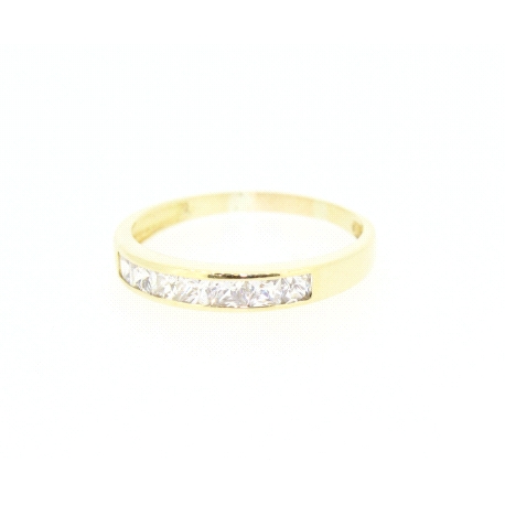 ANILLO EN ORO DE 18KT CON CIRCONITAS