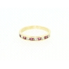 ANILLO EN ORO CON RUBIES Y CIRCONITAS