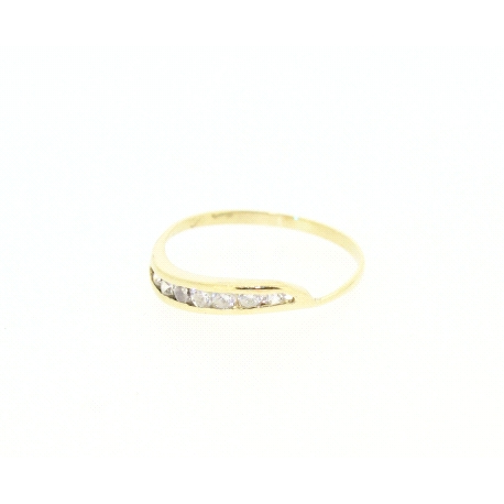 ANILLO EN ORO DE 18KT CON CIRCONITAS