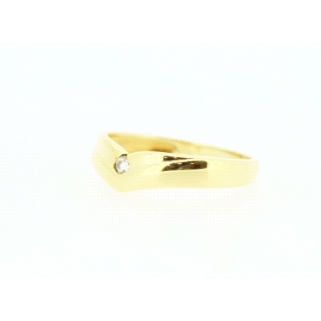 ANILLO EN ORO DE 18KT CON CIRCONITA