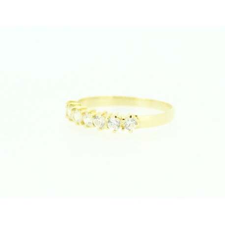 ANILLO EN ORO DE 18KT CON CIRCONITAS