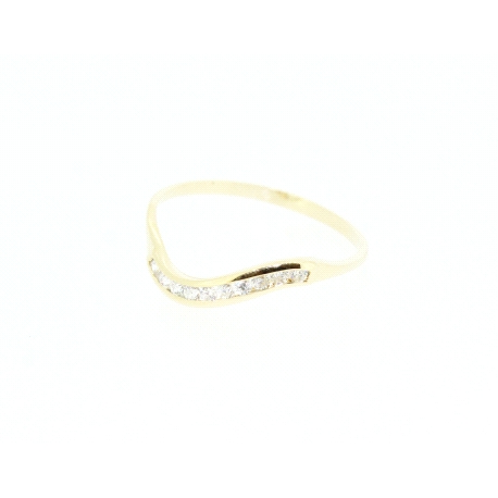 ANILLO EN ORO DE 18KT CON CIRCONITAS