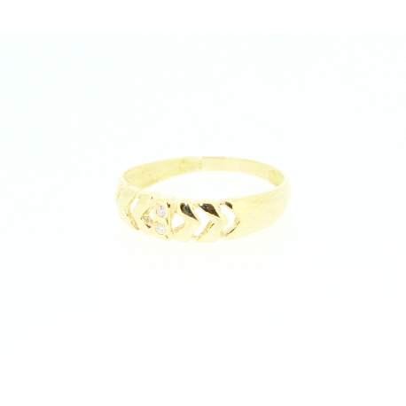 ANILLO EN ORO DE 18KT CON CIRCONITAS