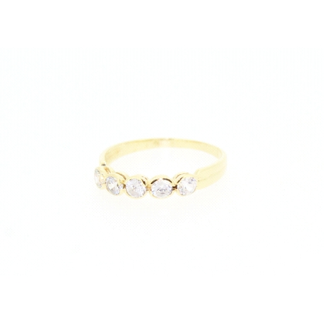 ANILLO EN ORO DE 18KT CON CIRCONITAS