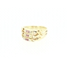 ANILLO EN ORO CON RUBIES Y CIRCONITAS