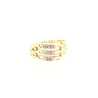 ANILLO EN ORO CON RUBIES Y CIRCONITAS