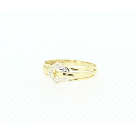 ANILLO EN ORO DE 18KT CON CIRCONITAS