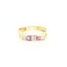 ANILLO EN ORO CON RUBIES Y CIRCONITAS