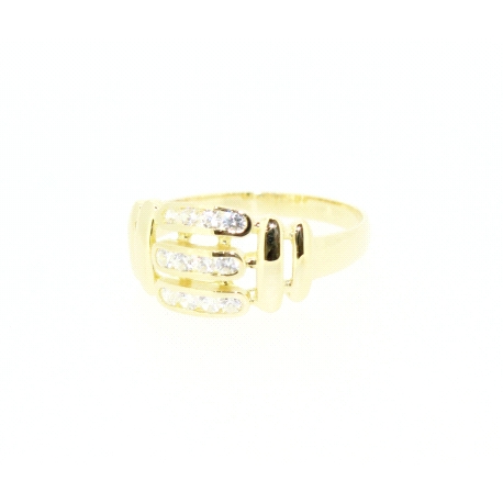 ANILLO EN ORO DE 18KT CON CIRCONITAS