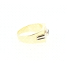 ANILLO EN DOS OROS DE 18KT CON ONIX