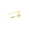 ANILLO EN ORO CON ZAFIRO Y CIRCONITAS