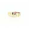 ANILLO EN ORO CON CIRCONITAS Y RUBIES