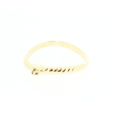 ANILLO EN ORO DE 14KT CON CIRCONITA