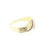 ANILLO EN ORO CON RUBIES Y CIRCONITAS