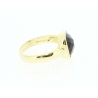 ANILLO EN ORO DE 18KT CON AGATA MARRON