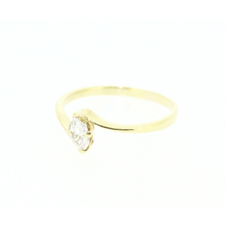 ANILLO EN ORO DE 18KT CON CIRCONITA