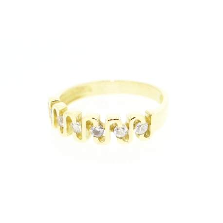 ANILLO EN ORO DE 18KT CON CIRCONITAS