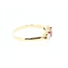 ANILLO EN ORO CON CIRCONITAS Y RUBIES