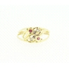 ANILLO EN ORO CON CIRCONITAS Y RUBIES