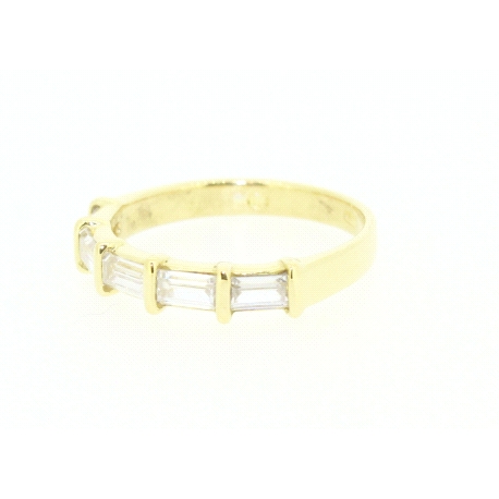 ANILLO EN ORO DE 18KT CON CIRCONITAS