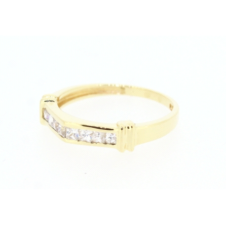 ANILLO EN ORO DE 18KT CON CIRCONITAS