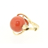 ANILLO EN ORO DE 18KT CON CORAL