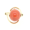 ANILLO EN ORO DE 18KT CON CORAL