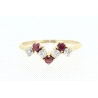 ANILLO EN ORO CON CIRCONITAS Y RUBIES