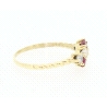 ANILLO EN ORO CON CIRCONITAS Y RUBIES